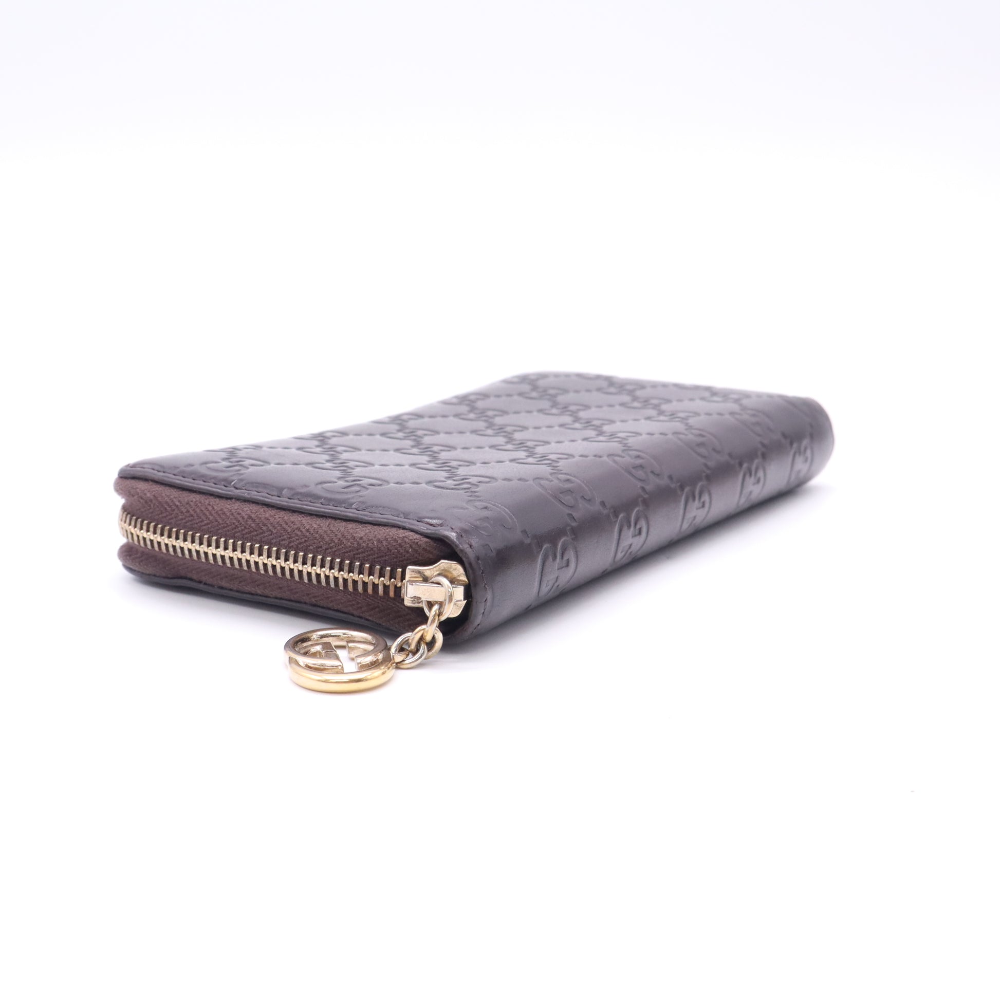 Gucci Guccissima Leather Zip Around Wallet W22844