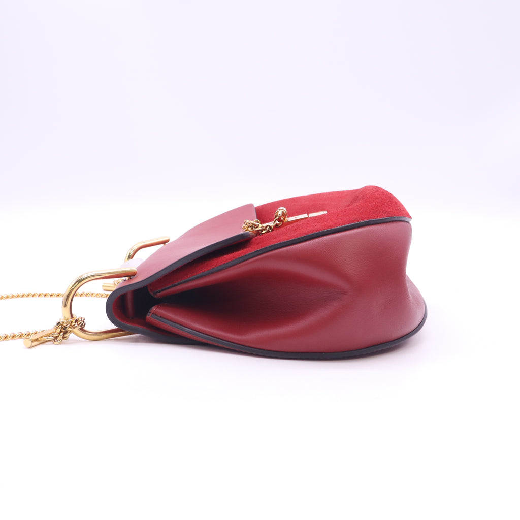 Chloé Small Suede and Calfskin Drew Crossbody Bag B24332