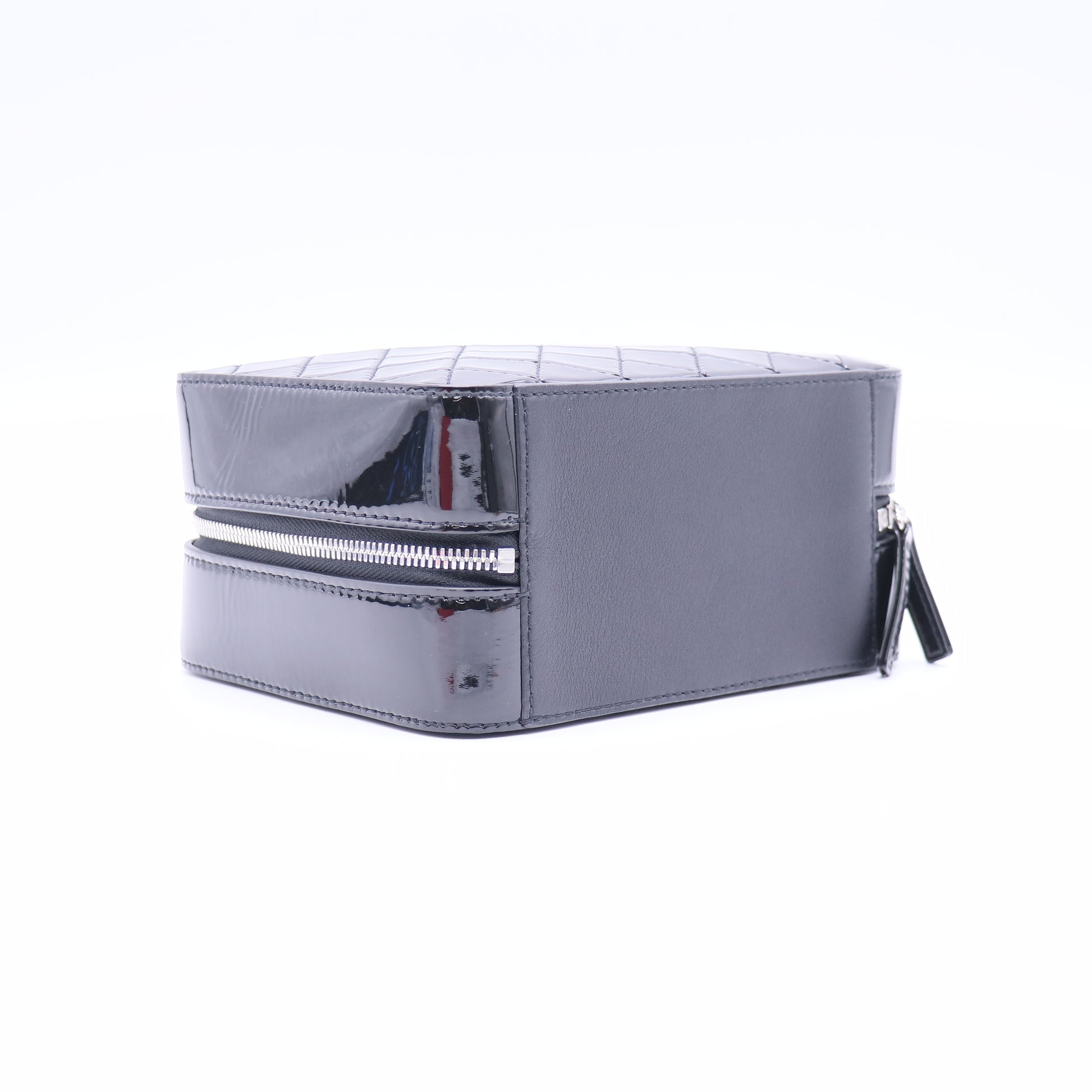 Patent Quilted Travel Kit Vanity Case Black TWINS LDJ3772