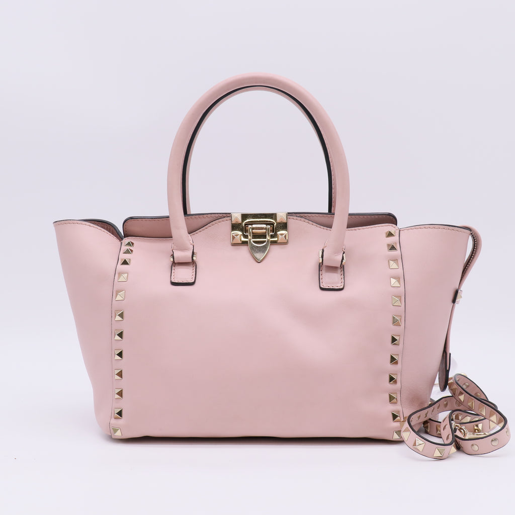 Valentino Garavani Rockstud Small Double Handle Tote Bag B23530