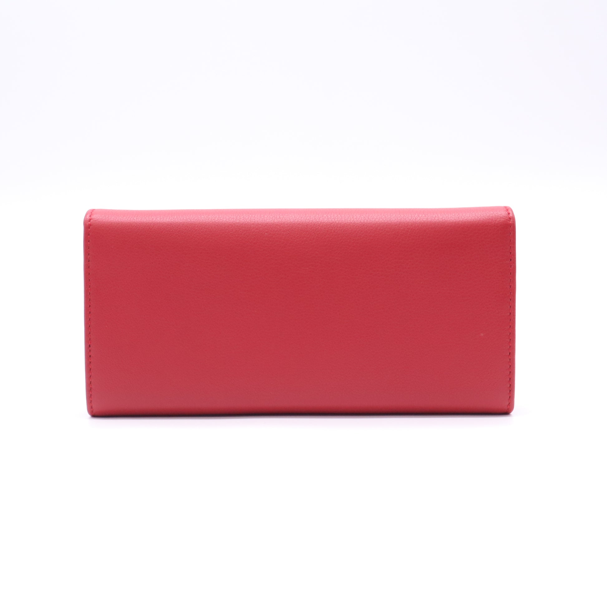 Salvatore Ferragamo Gancini Leather Tri-Fold Long Wallet W22834