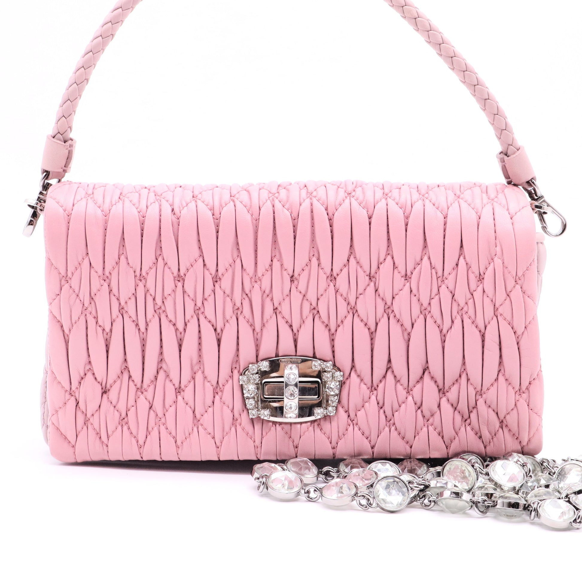 Crystal Pink Shoulder Bag