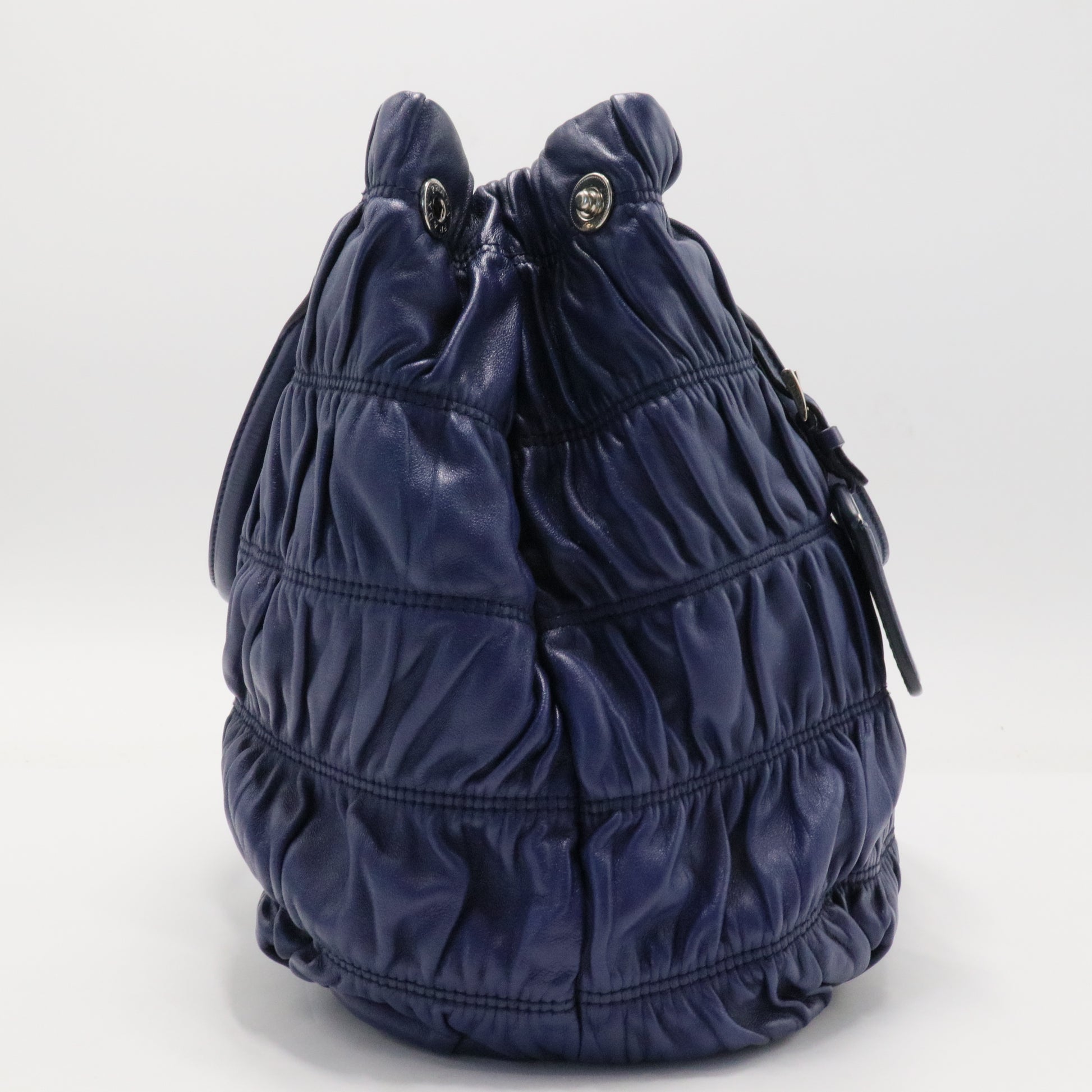 Nappa Gaufre Double Zip Tote Bluette