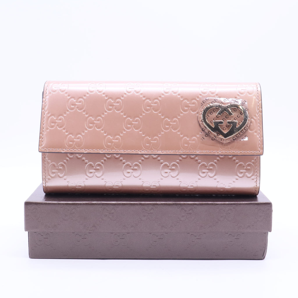 GG Signature Leather Continental Wallet