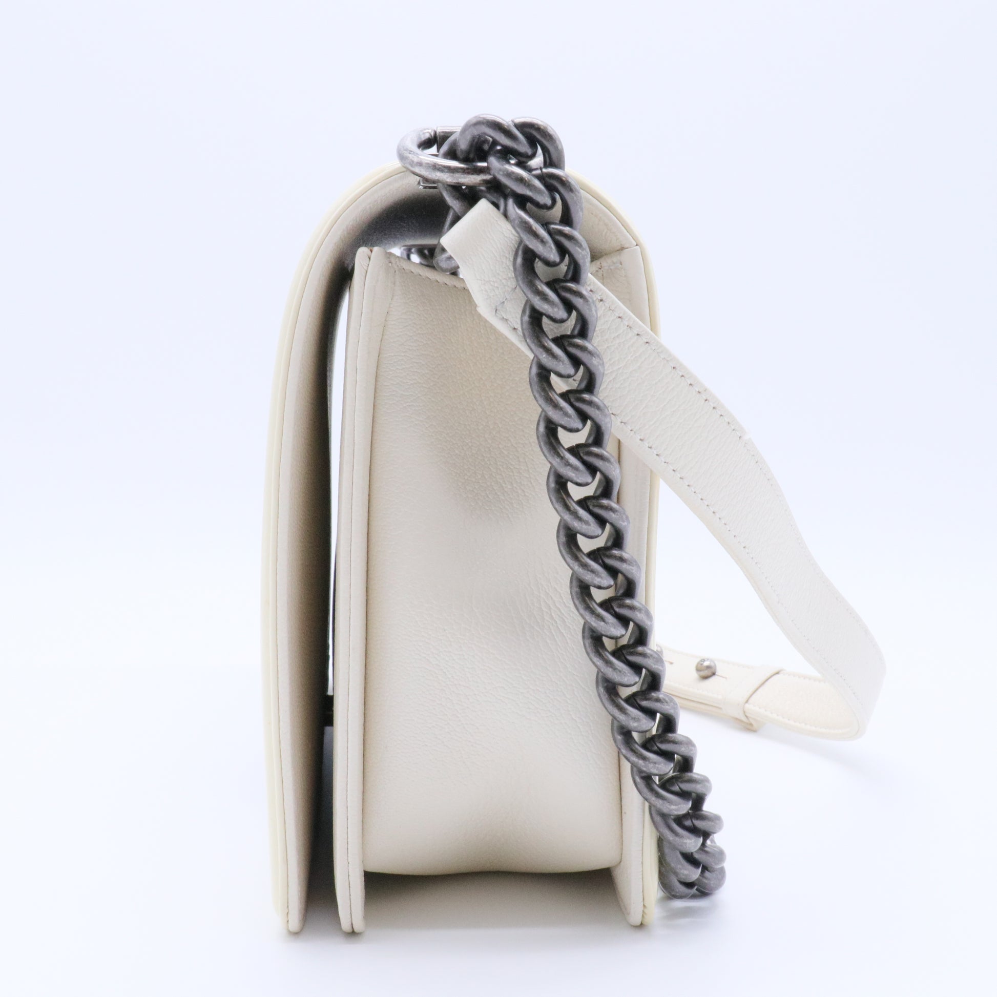 Boy Flap Bag Quilted Patent Old Medium