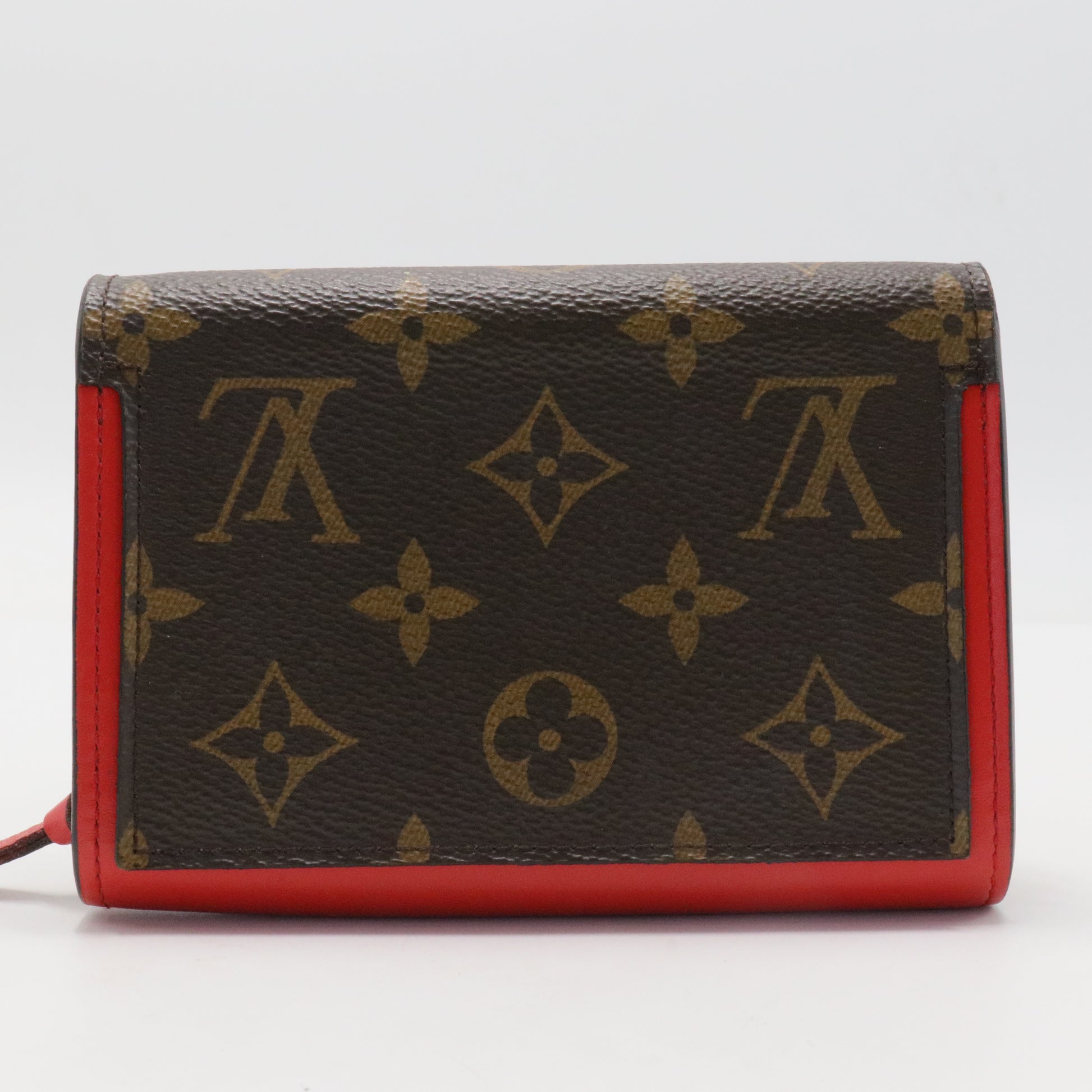 Monogram Flore Compact Wallet Coquelicot