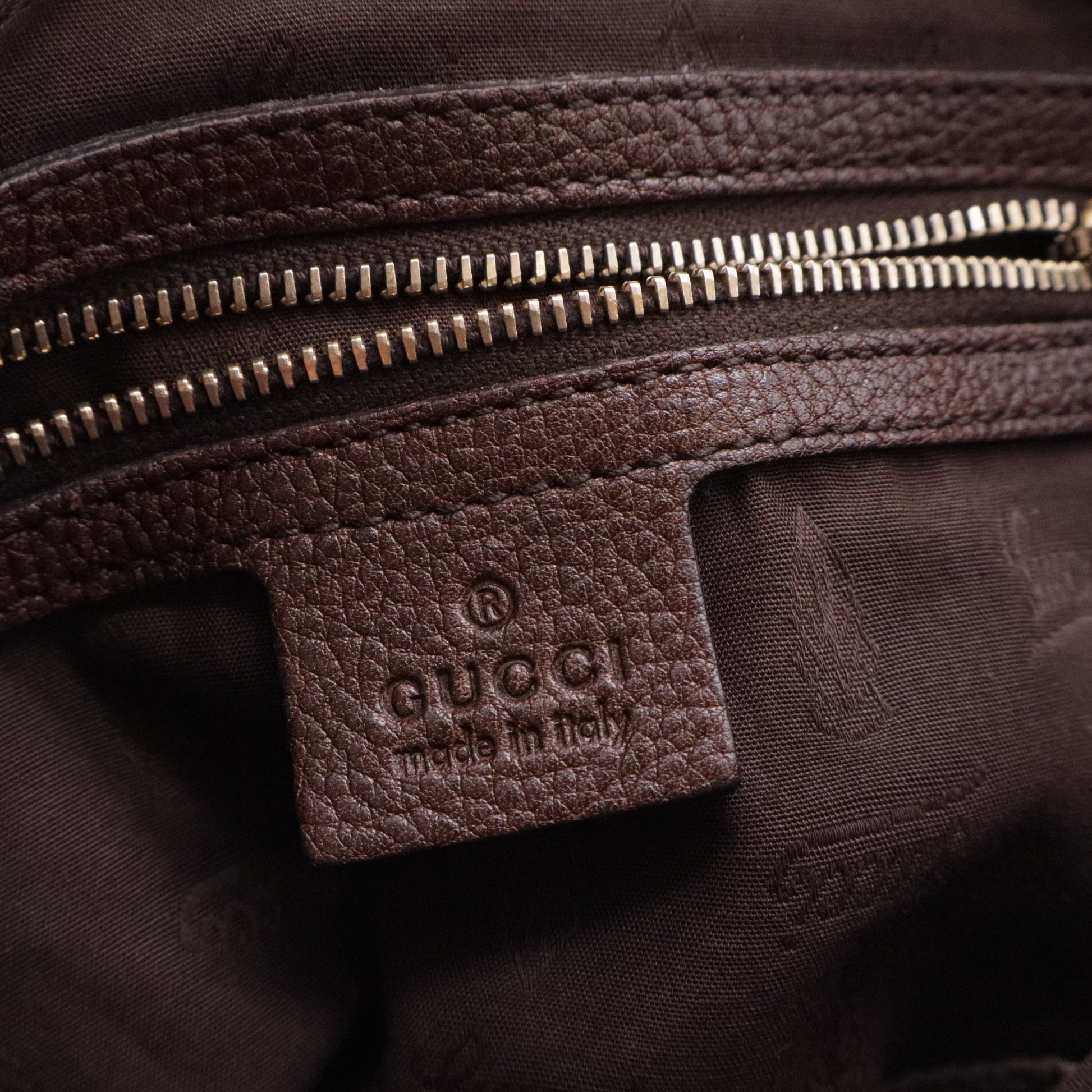 Charm Convertible Dome Satchel GG Canvas with Leather Medium