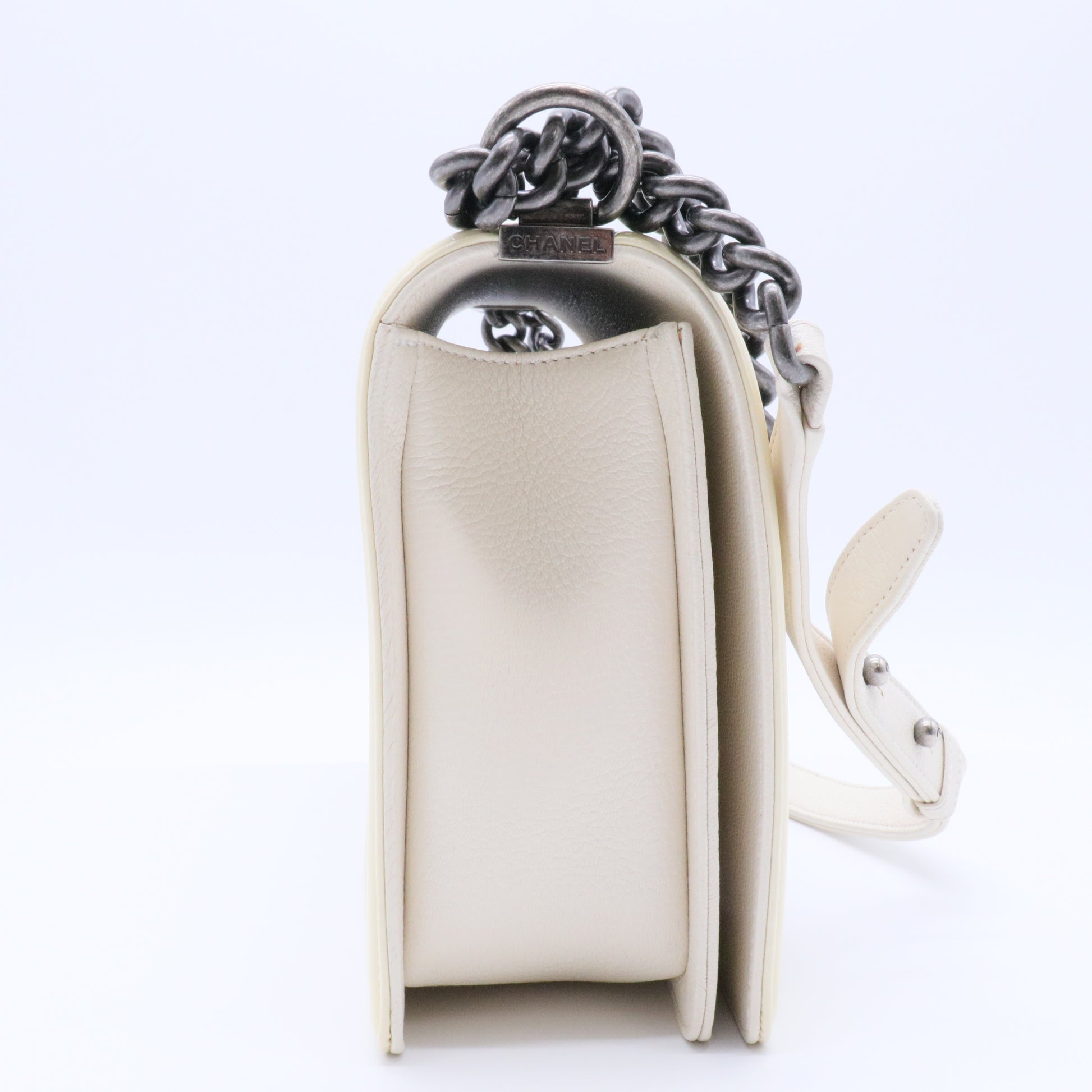 Boy Flap Bag Quilted Patent Old Medium