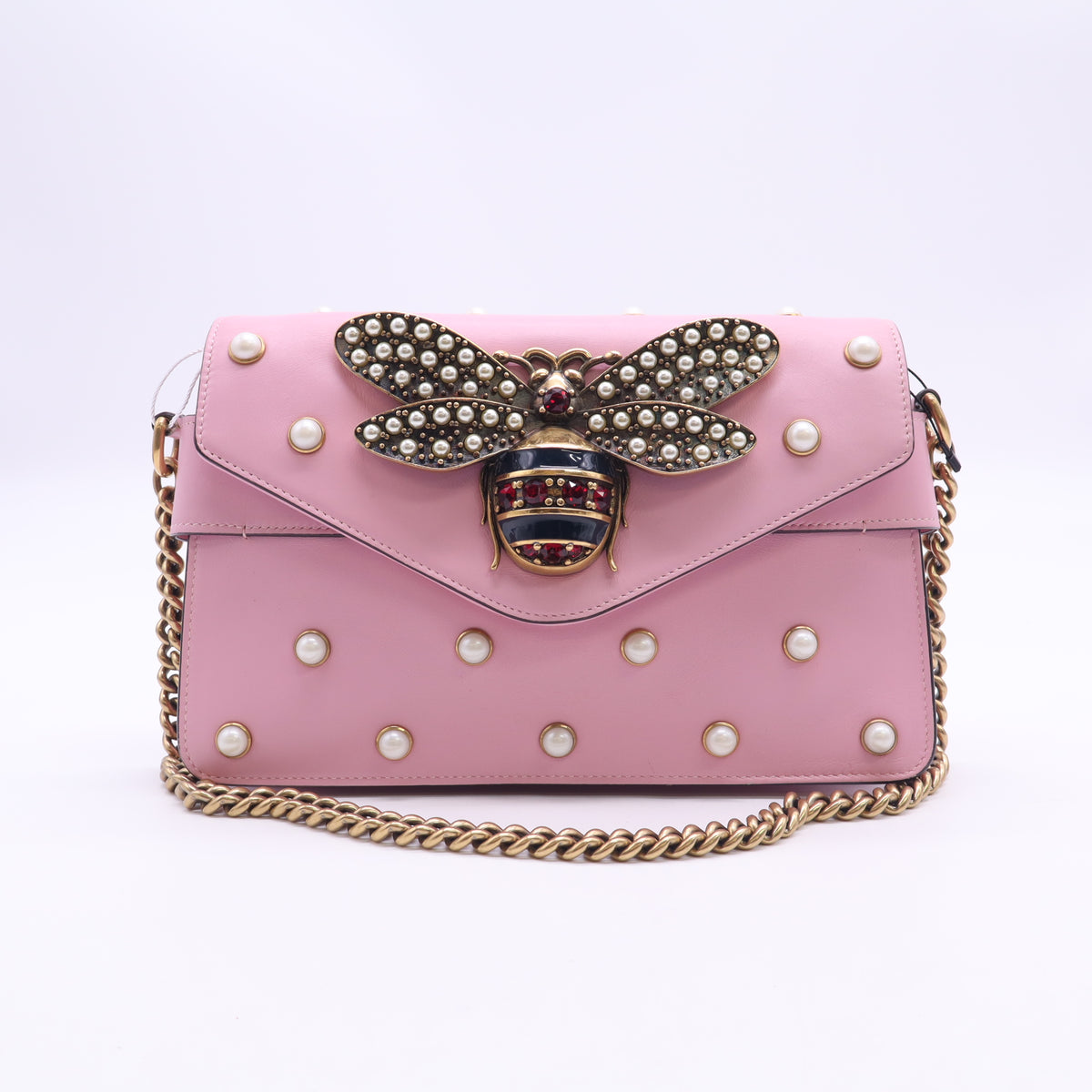 Gucci Broadway Studded Bee Shoulder Bag twins LDZ1316