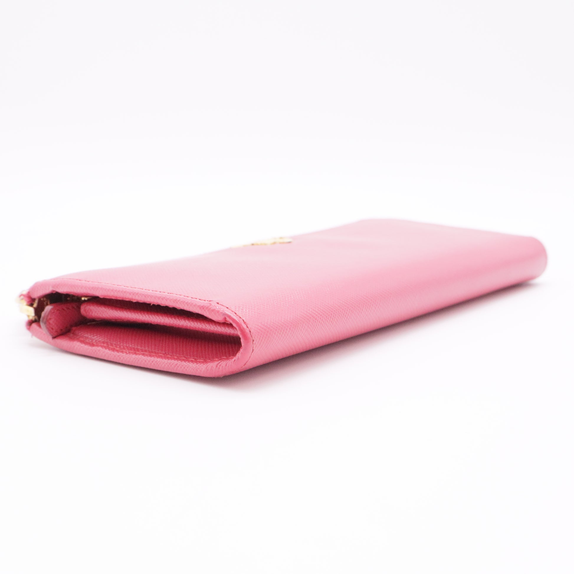 Saffiano Metal Leather Continental Wallet