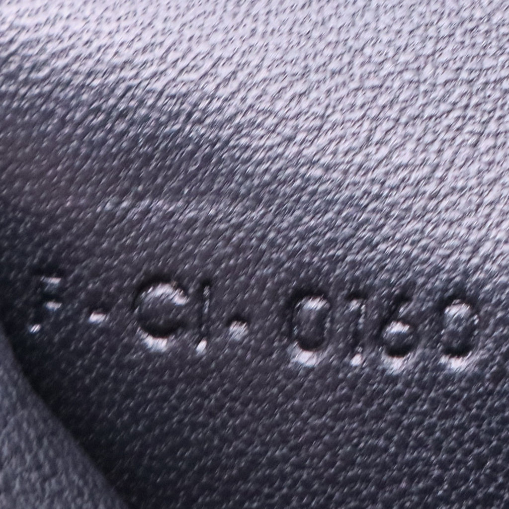 Celine Black Leather Logo Flap Continental Wallet