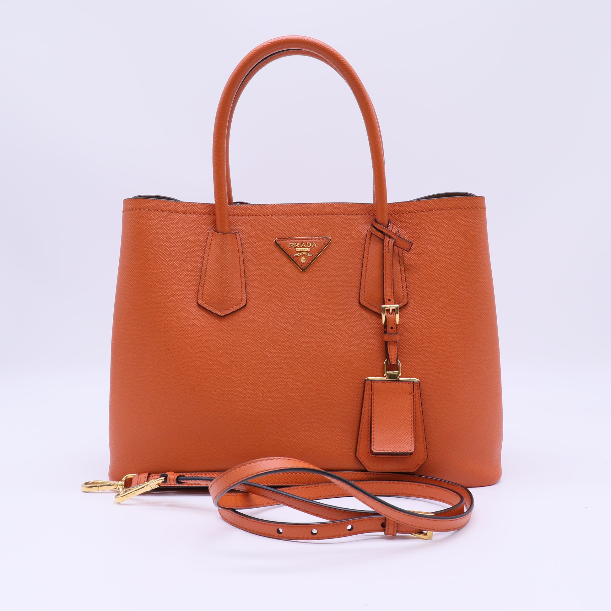 Prada Medium Saffiano Cuir Double Tote B22693