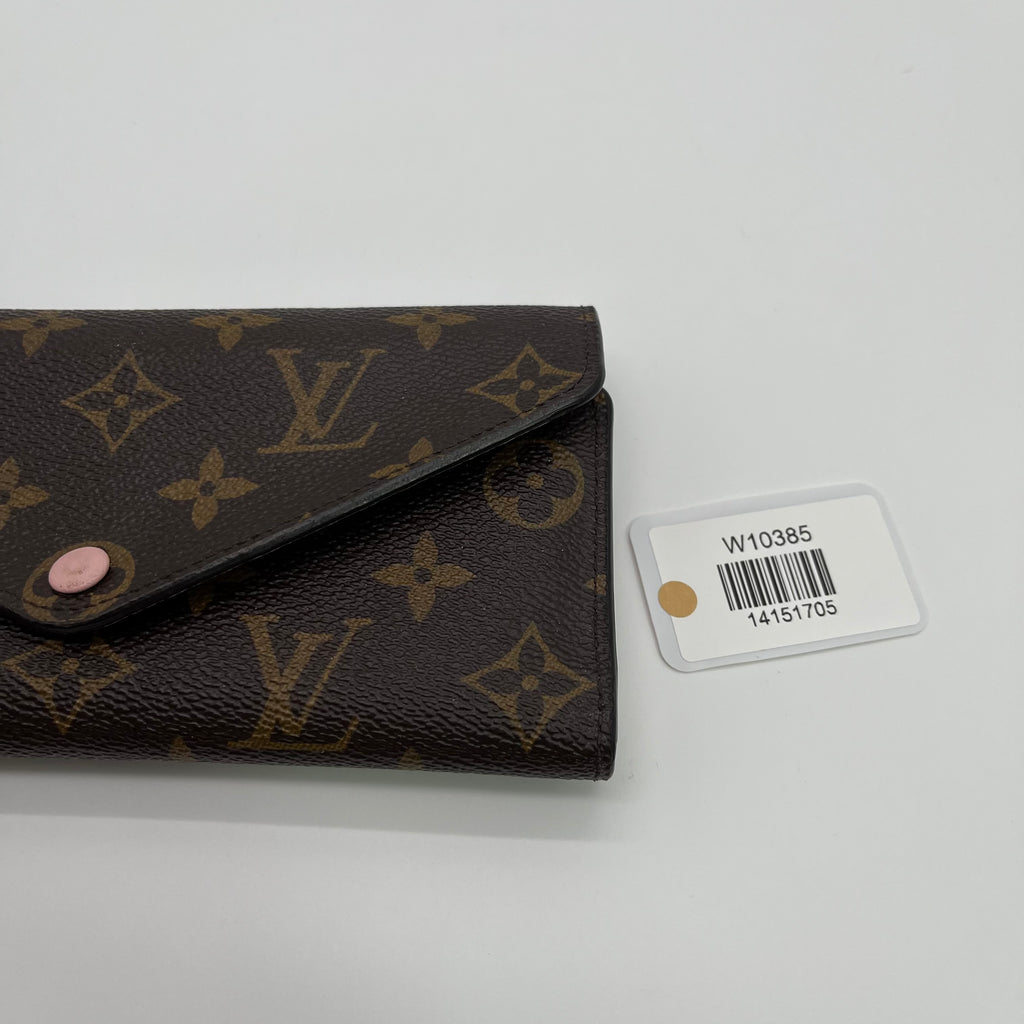 Monogram Canvas Josephine Long Wallet Pink