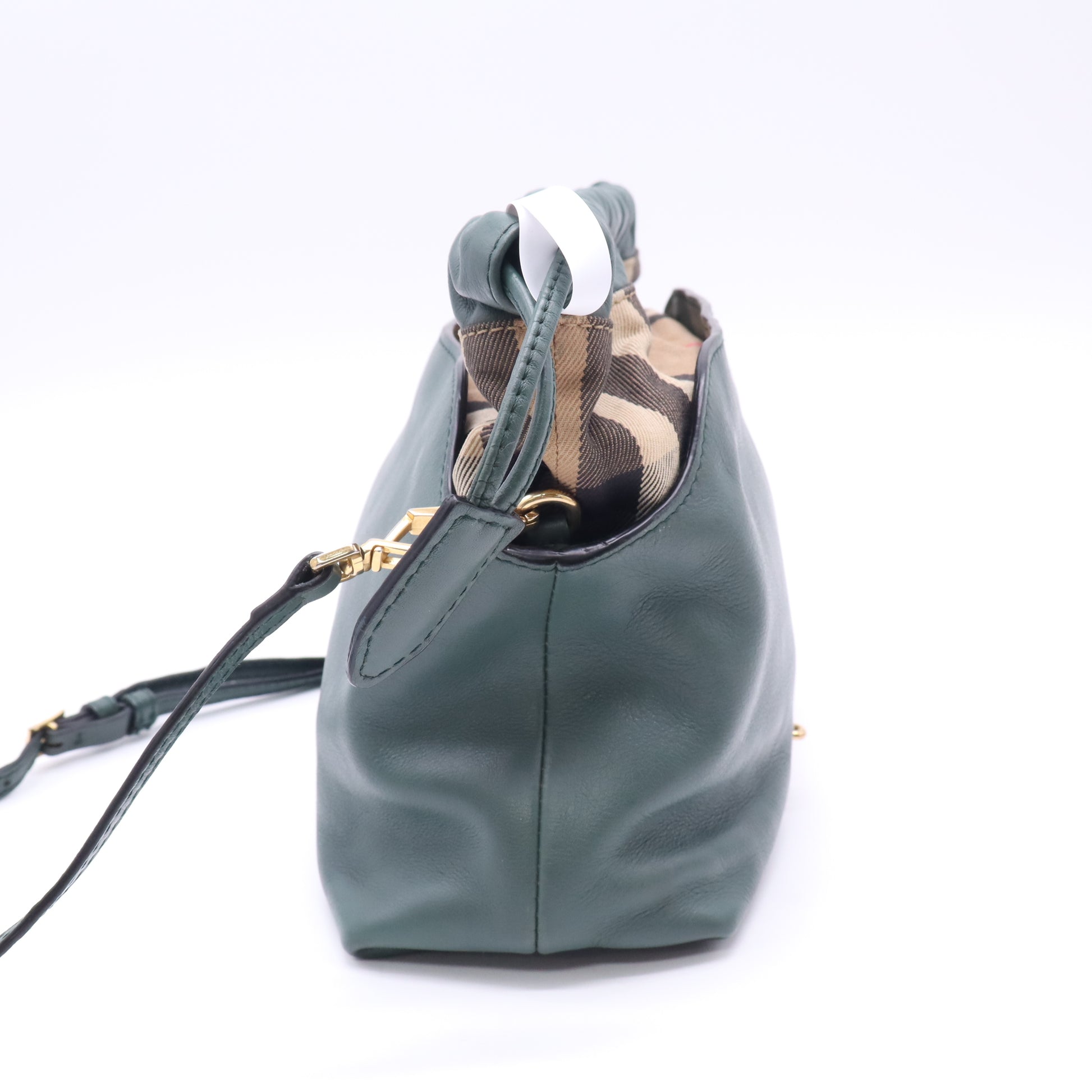 Burberry House Check Canvas and Calfskin Little Crush Crossbody Bag B23538