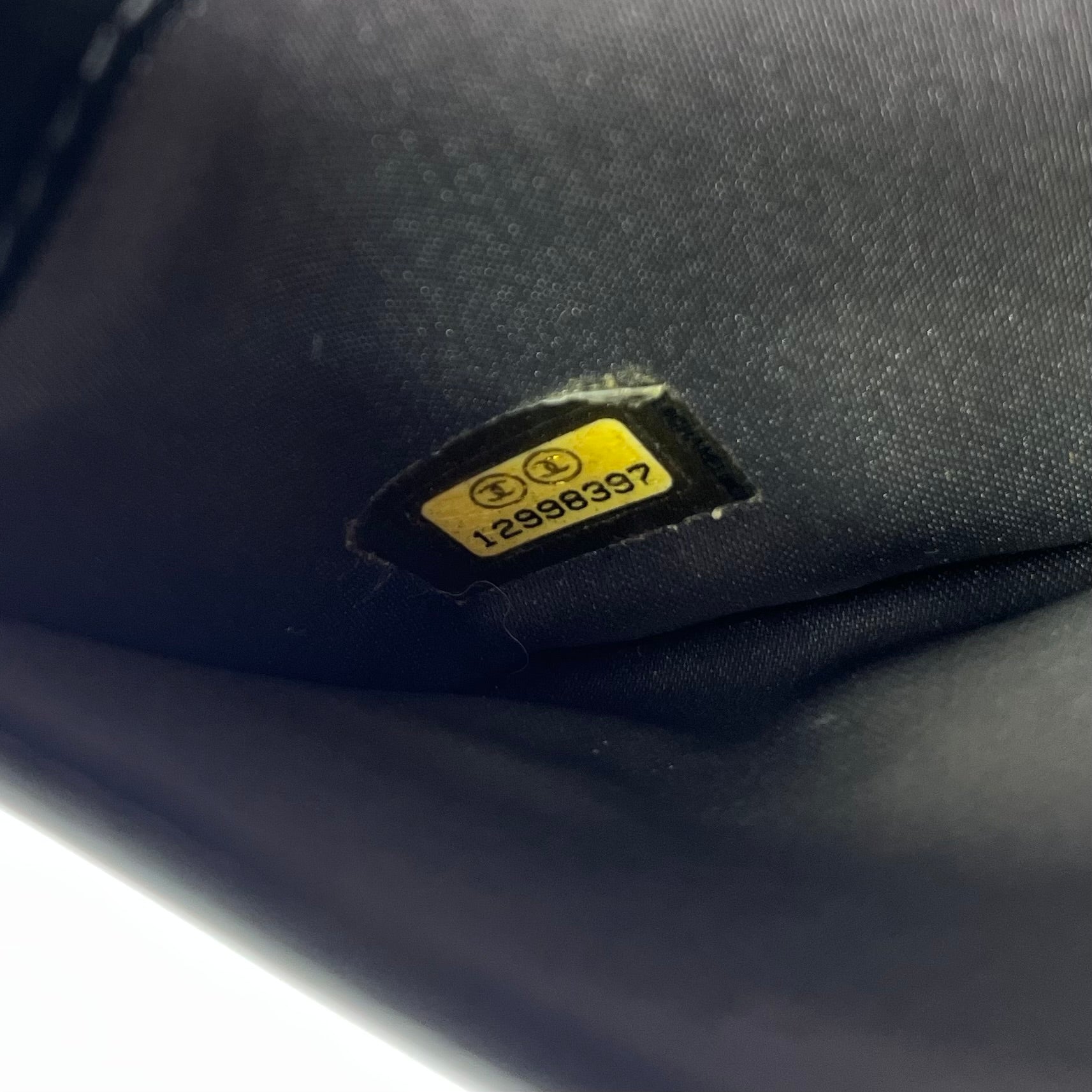 Camellia Patent Long Wallet Black twins