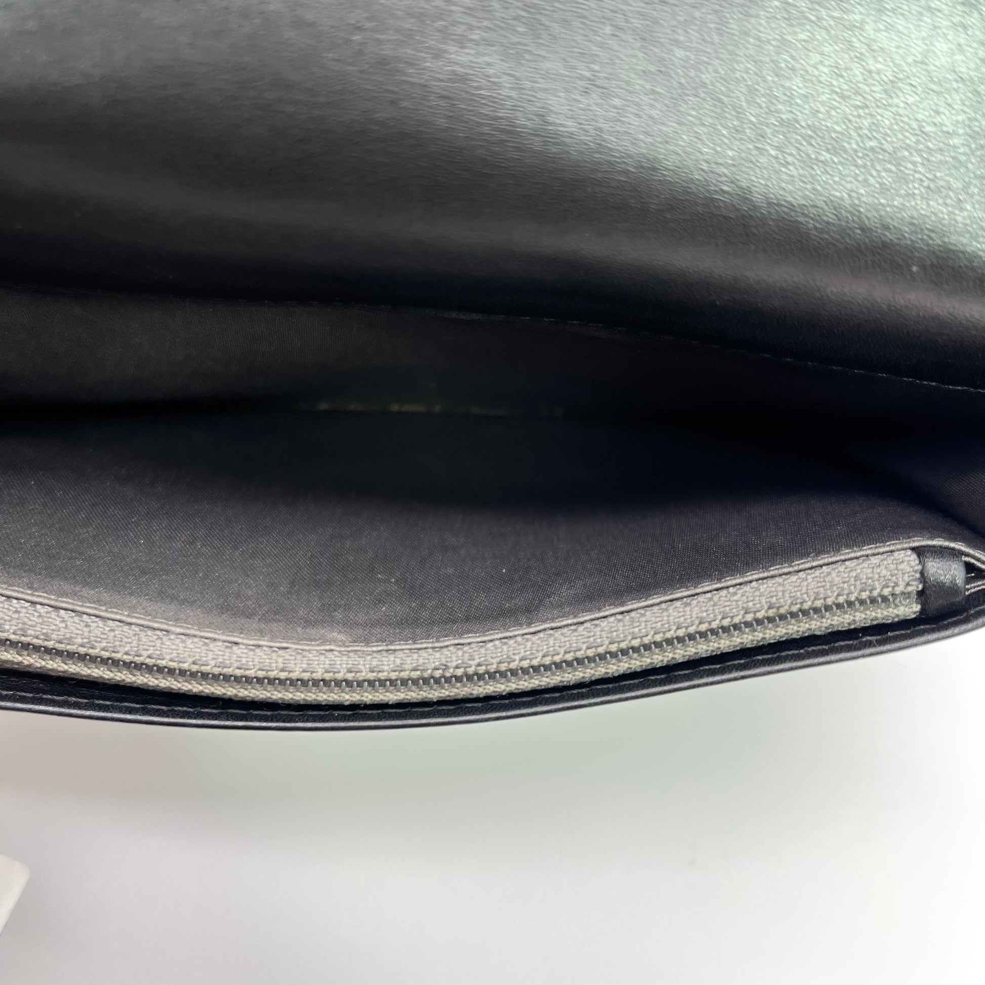 Camellia Patent Long Wallet Black twins