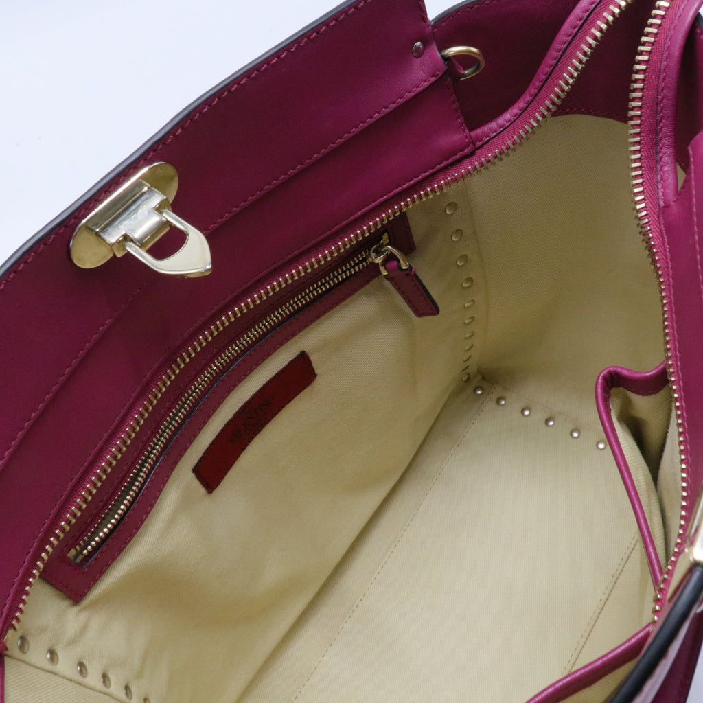 Rockstud Tote Soft Leather Small