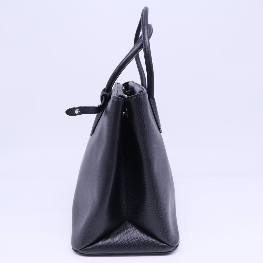Turnlock Cuir Twin Tote Saffiano Leather Medium B20331
