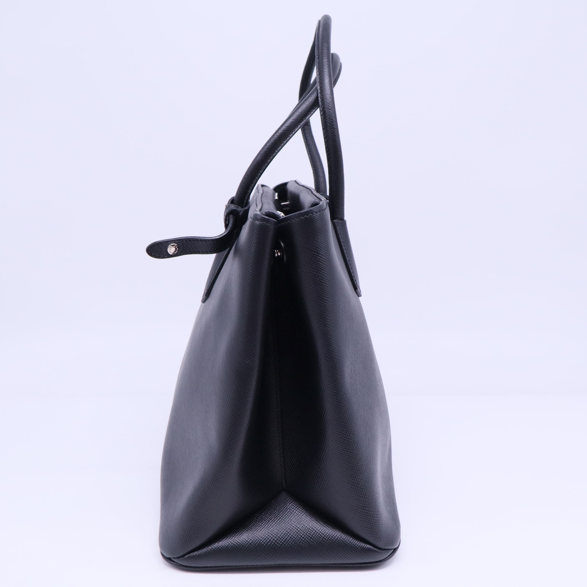 Turnlock Cuir Twin Tote Saffiano Leather Medium B20331
