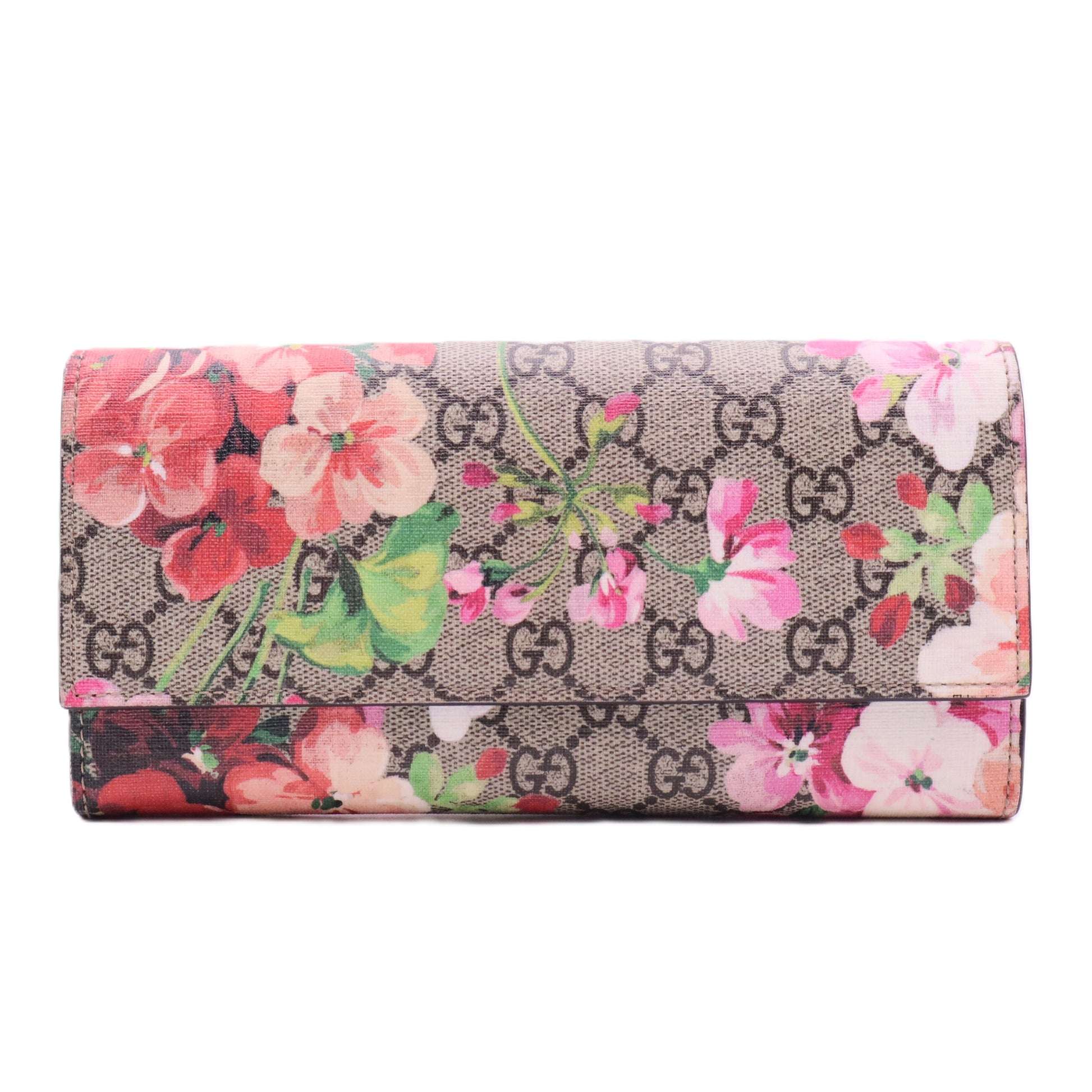 Canvas Floral Print Continental Wallet