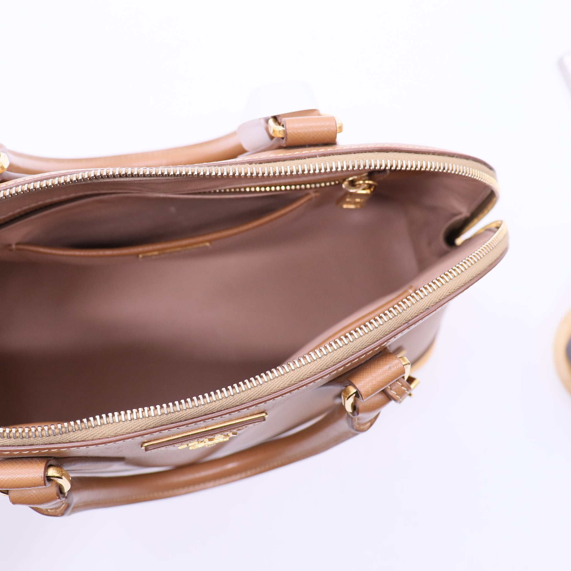 Prada Saffiano Leather Promenade Handbag  B21207