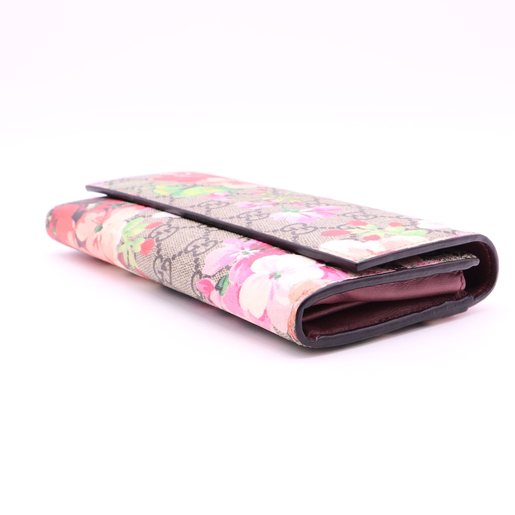 Canvas Floral Print Continental Wallet