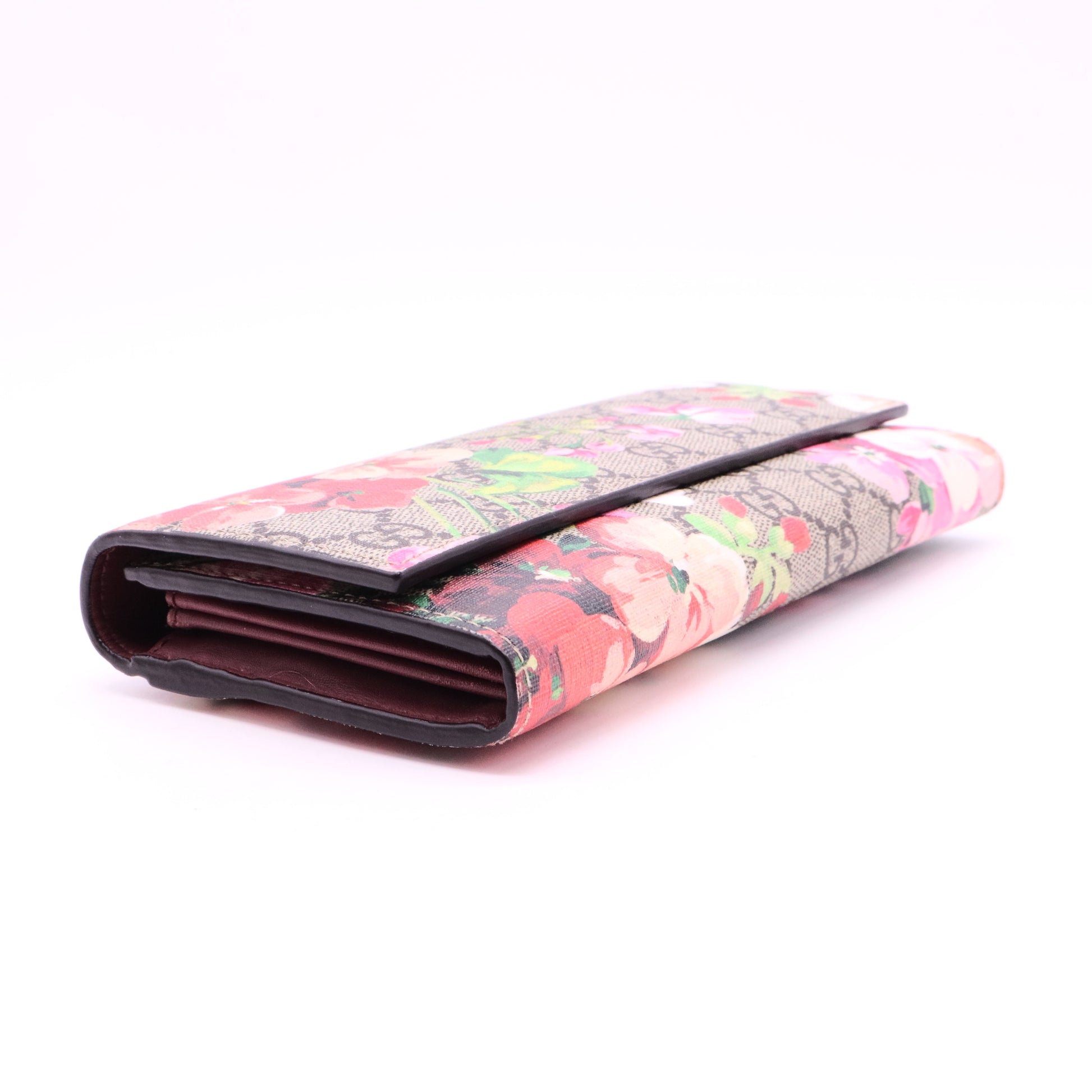 Canvas Floral Print Continental Wallet