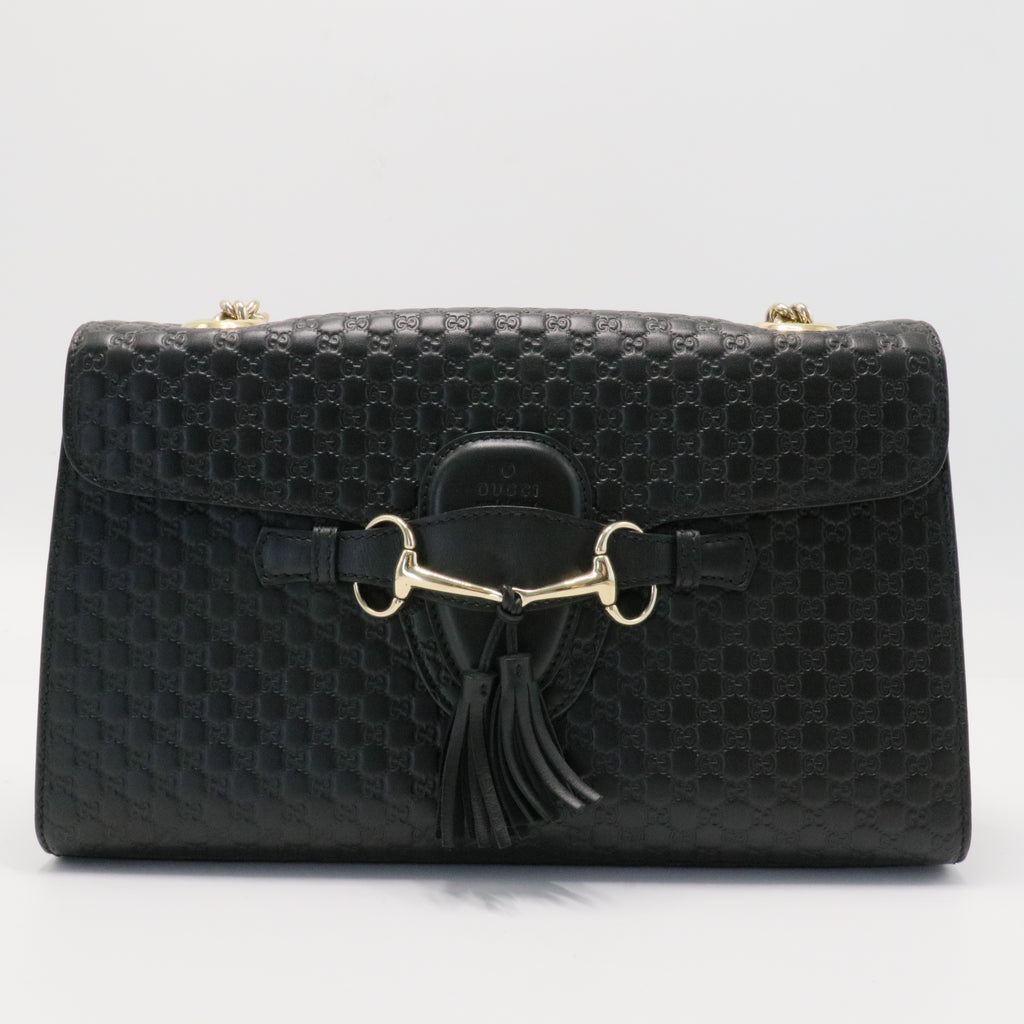 Emily Chain Flap Bag Microguccissima Leather Medium