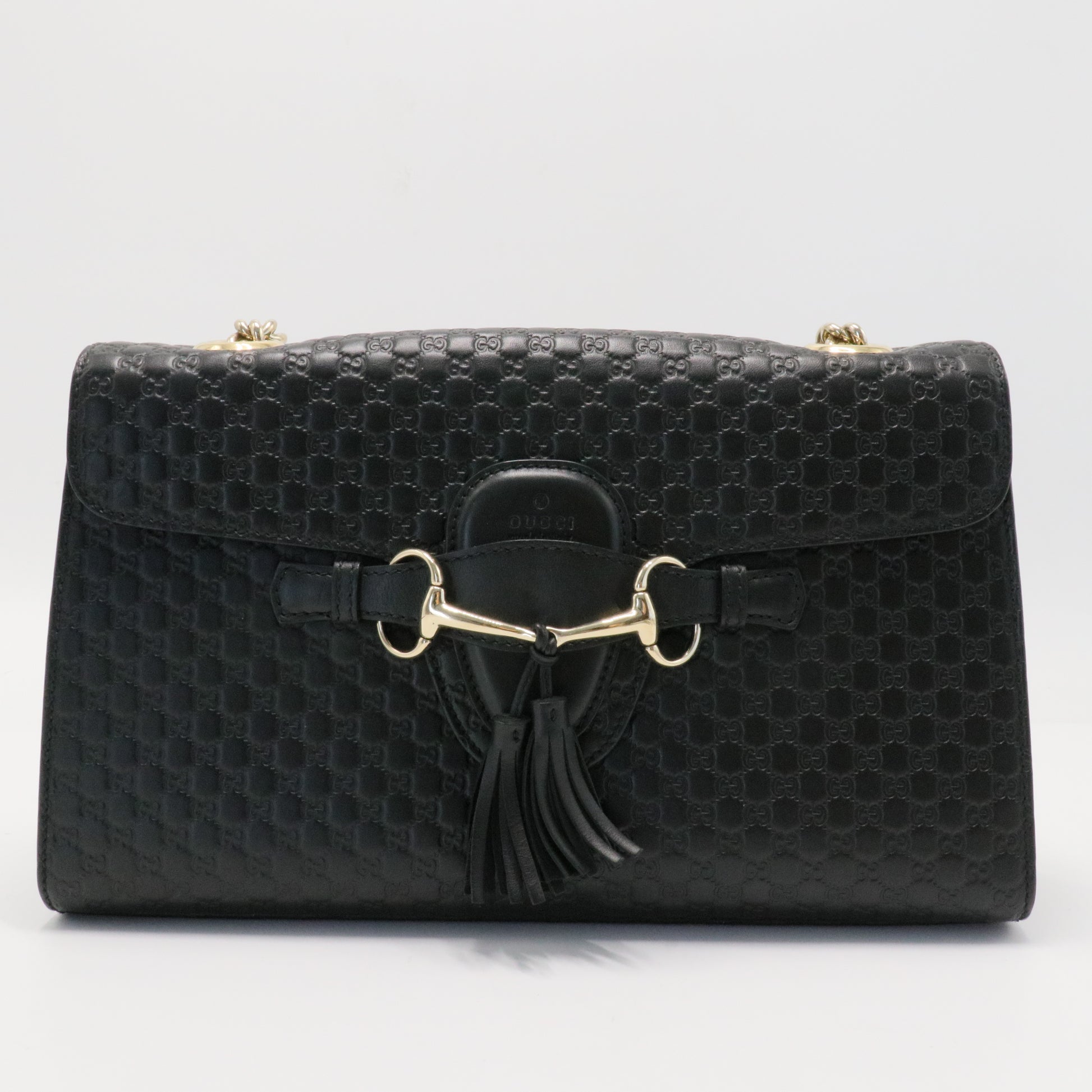 Emily Chain Flap Bag Microguccissima Leather Medium