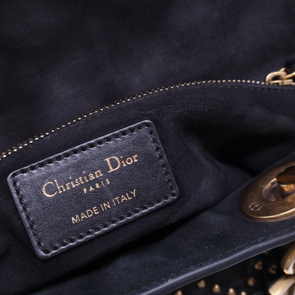 Supple Lady Dior Bag Cannage Studded Lambskin Medium B20319