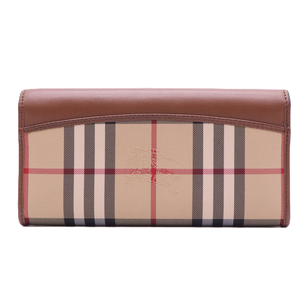 Calfskin Horseferry Check Porter Continental Wallet