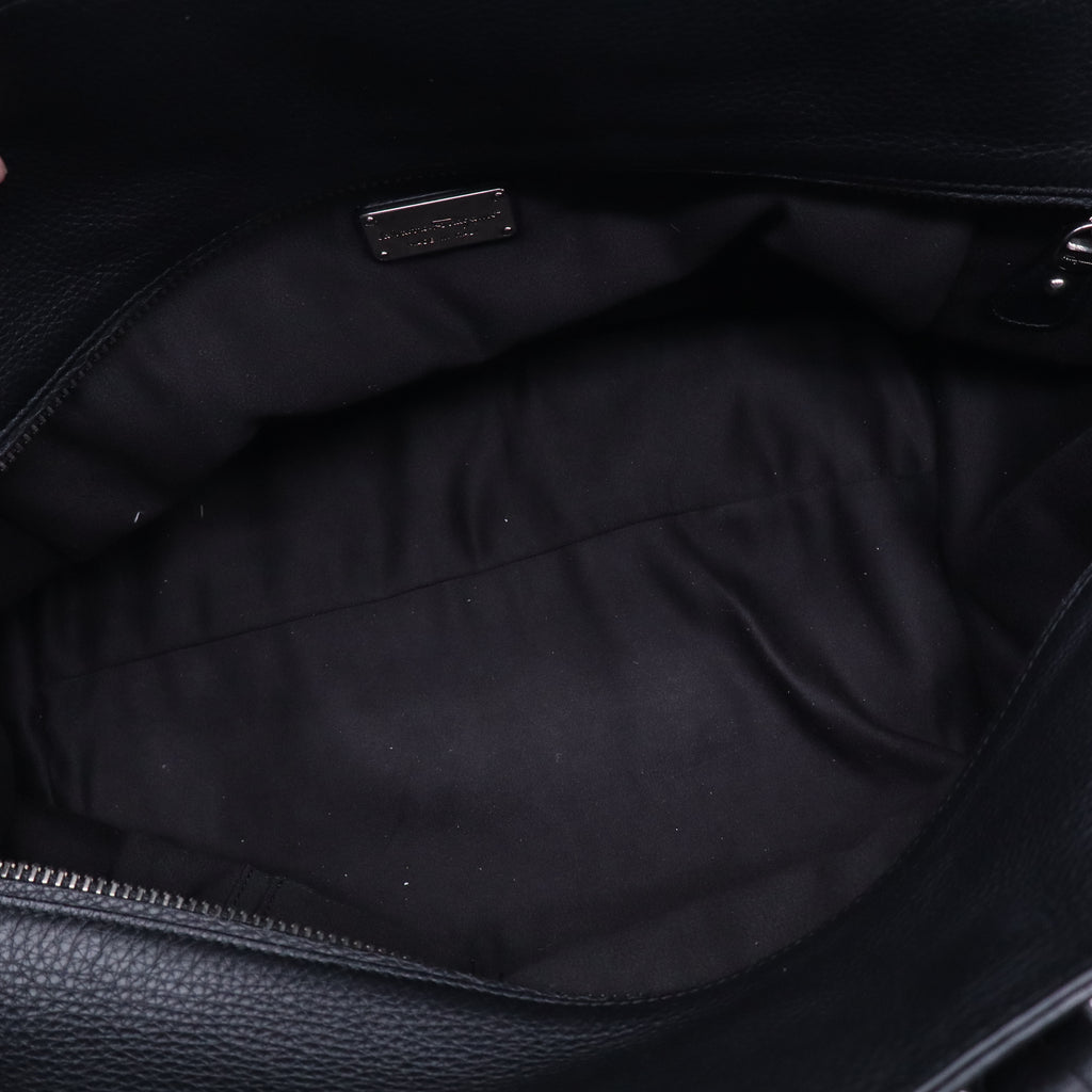 Calfskin Medium Verve Double Zip Tote Black B21069