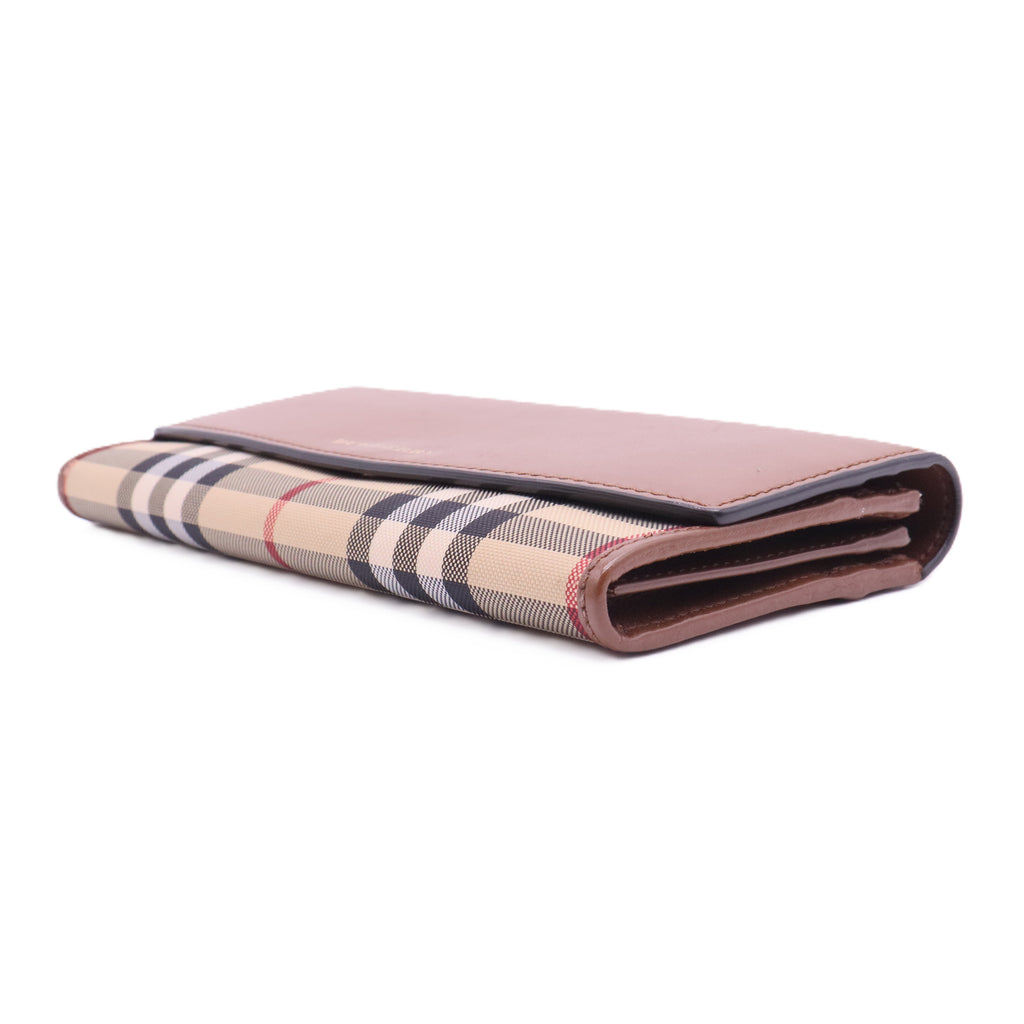 Calfskin Horseferry Check Porter Continental Wallet