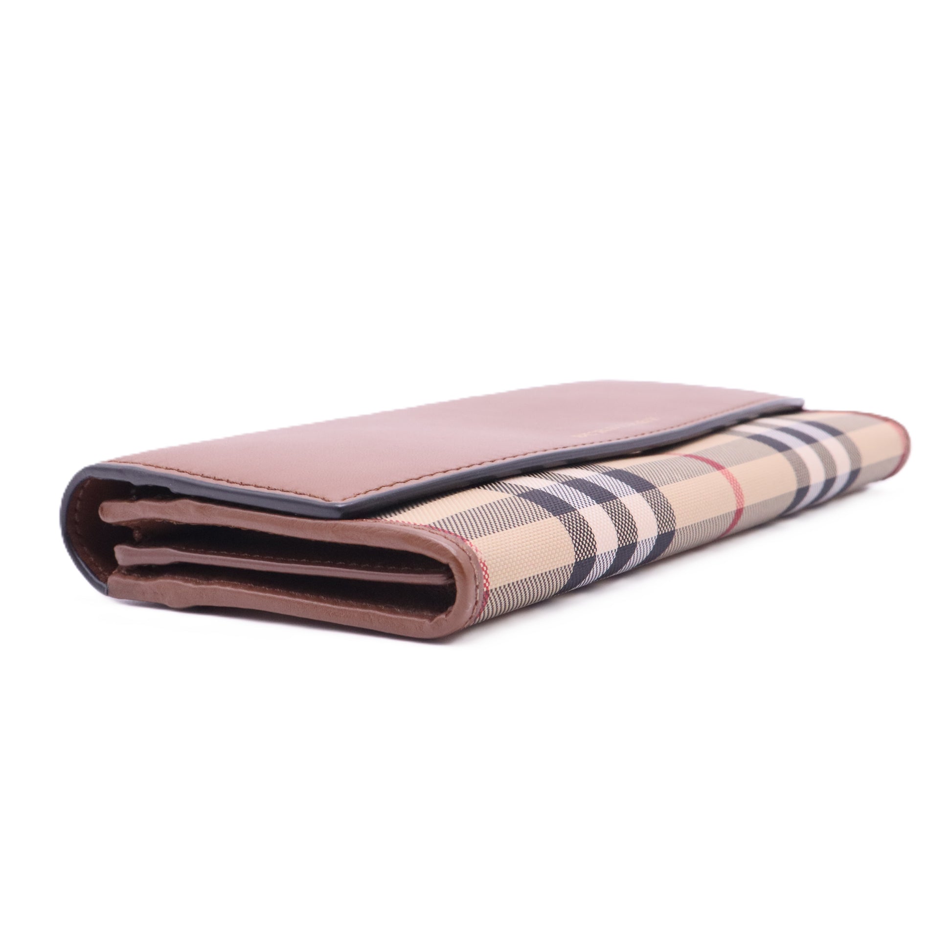 Calfskin Horseferry Check Porter Continental Wallet