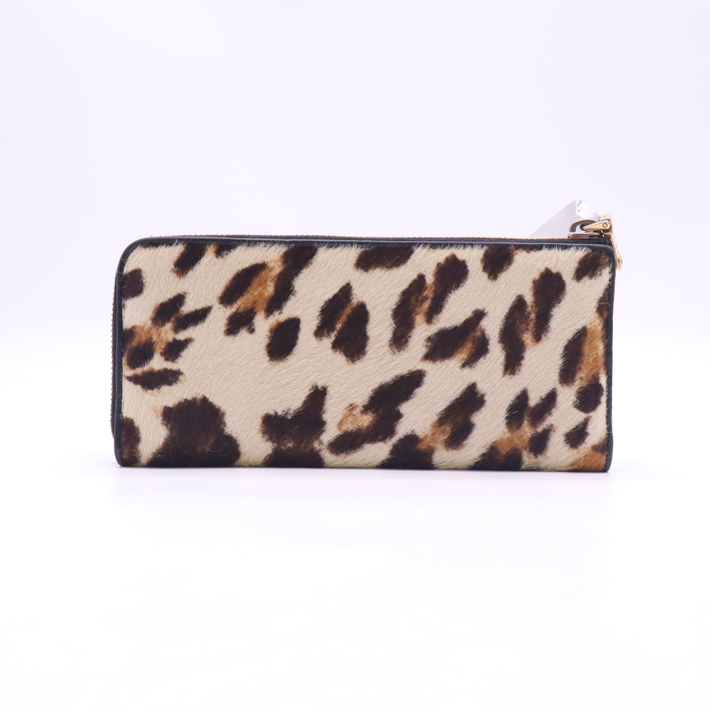 Miu Miu Cavallino Zip Around Wallet twins W23268
