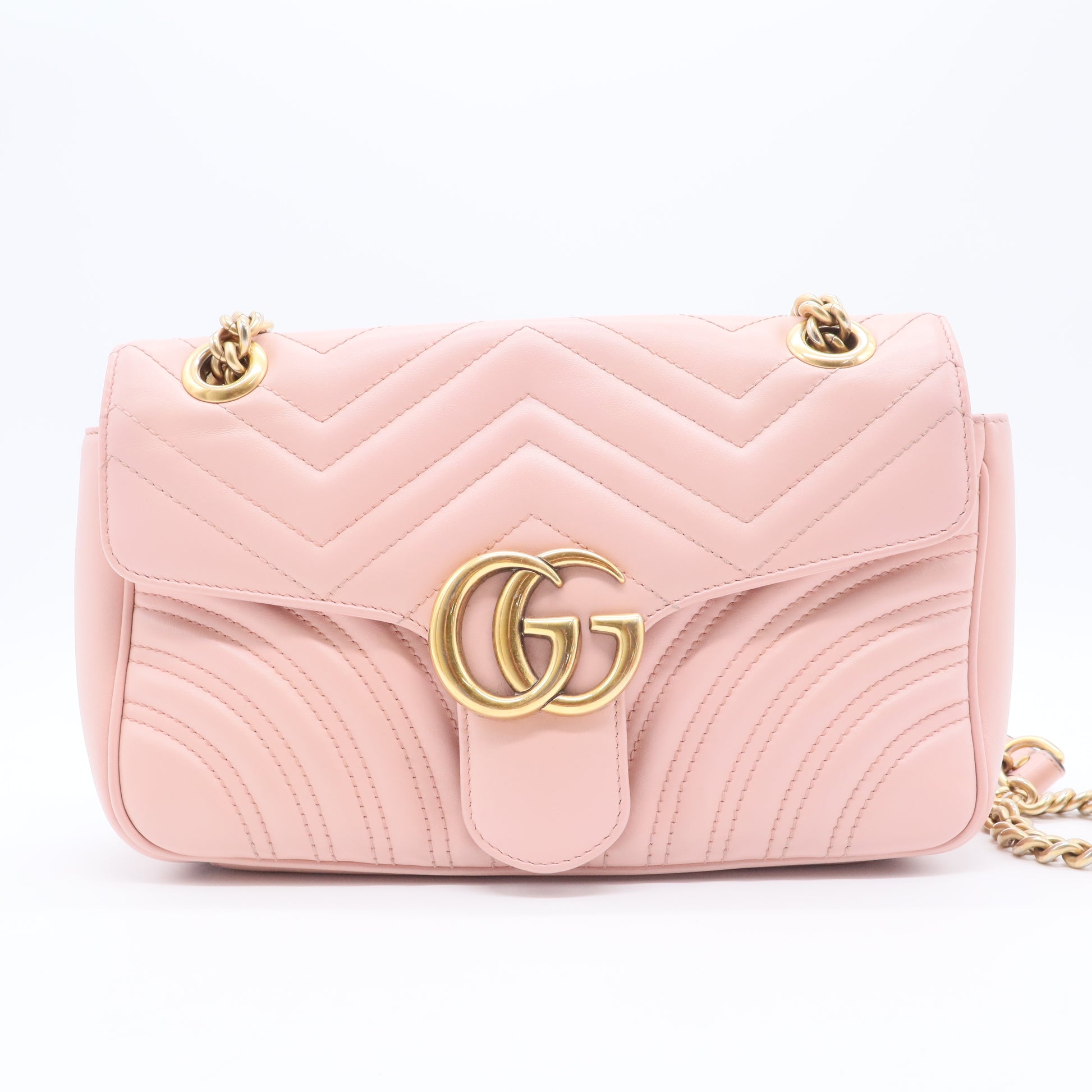 GG Marmont Flap Bag Matelasse Leather Small