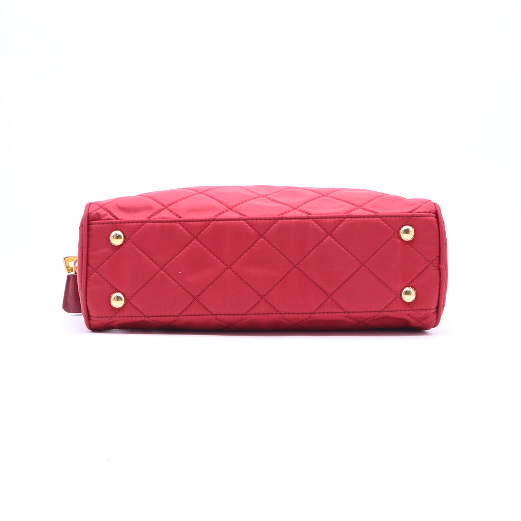 Chain Shoulder Bag Quilted Tessuto Medium B21190