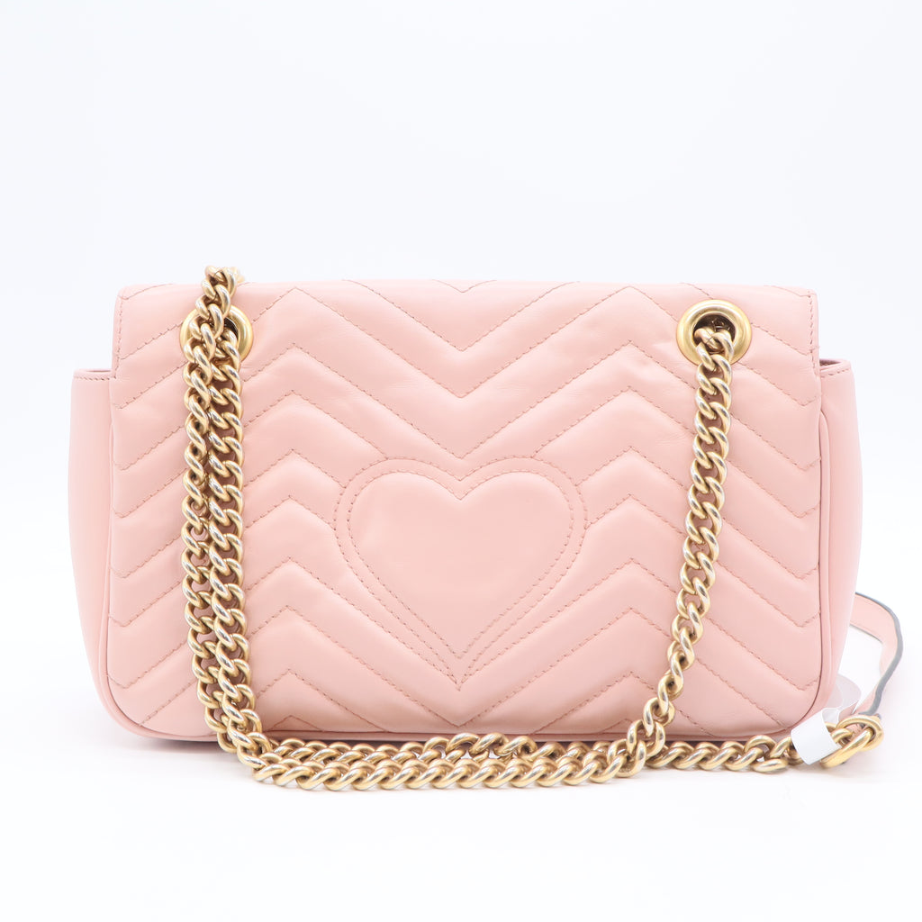 GG Marmont Flap Bag Matelasse Leather Small