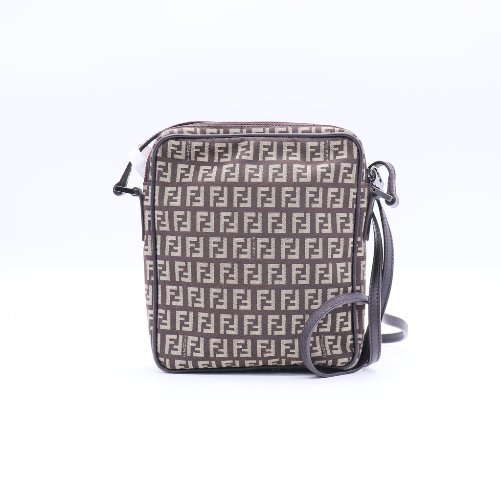 Fendi Zucchino Canvas Crossbody Twins B20967