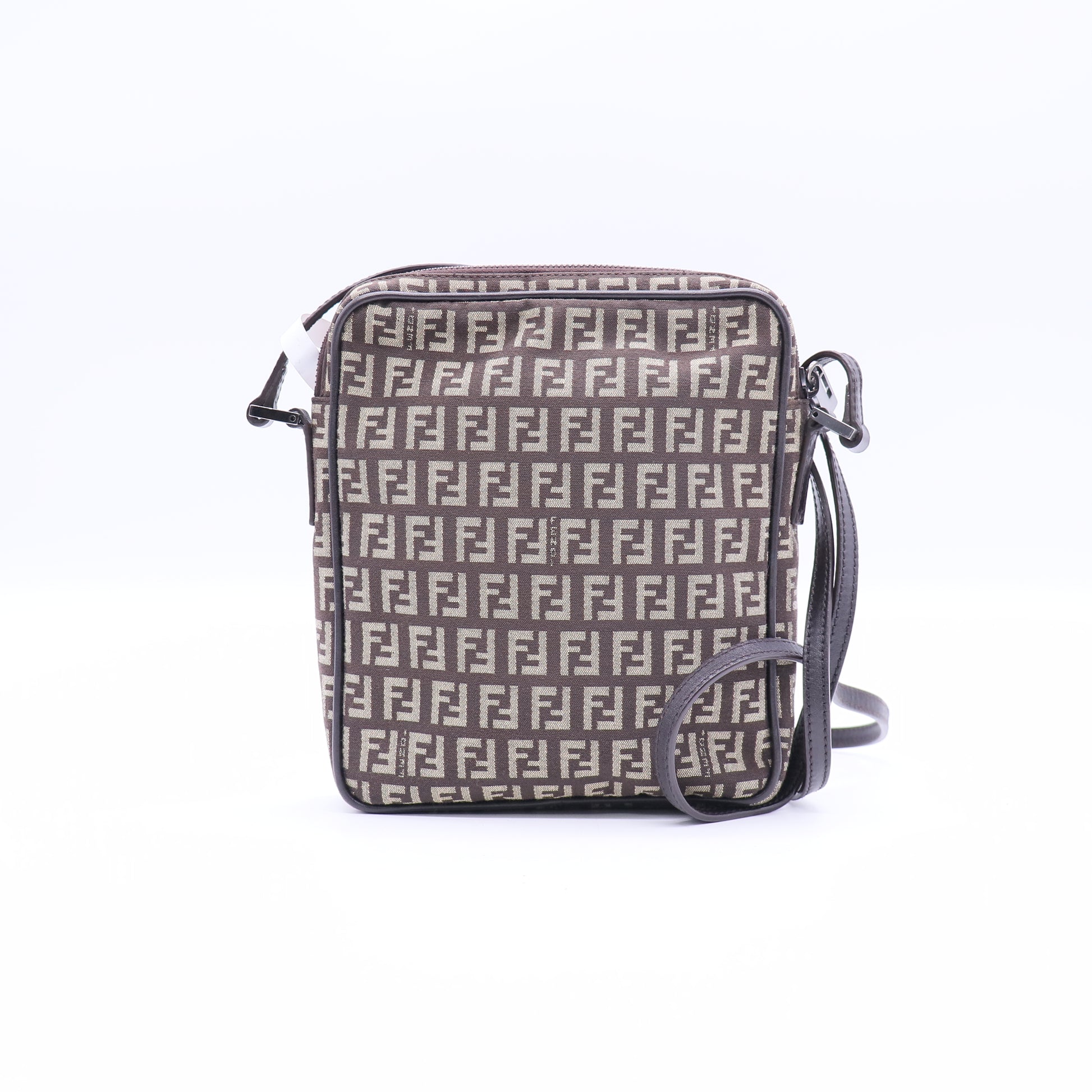 Fendi Zucchino Canvas Crossbody Twins B20967