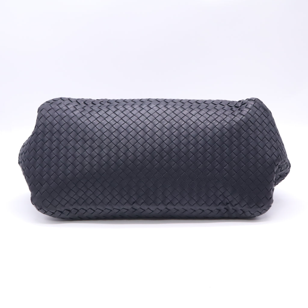 Bottega Veneta Black Intrecciato Woven Nappa Leather Tote Bag twins B23534