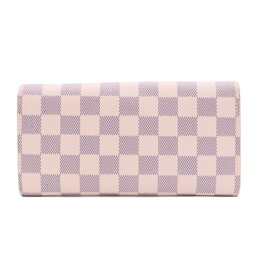 Damier Azur Pattern Coated Canvas Wallet