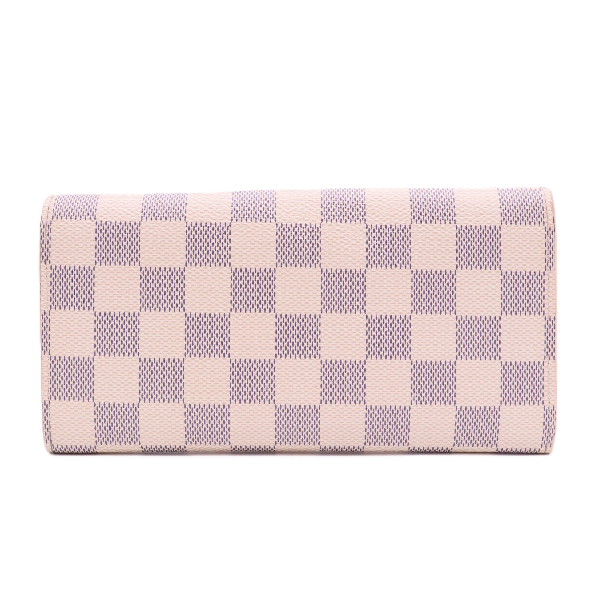 Damier Azur Pattern Coated Canvas Wallet
