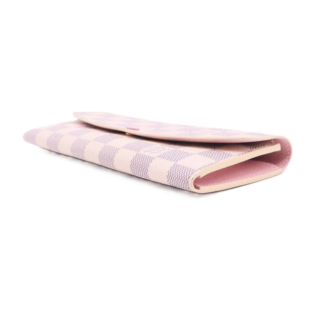 Damier Azur Pattern Coated Canvas Wallet