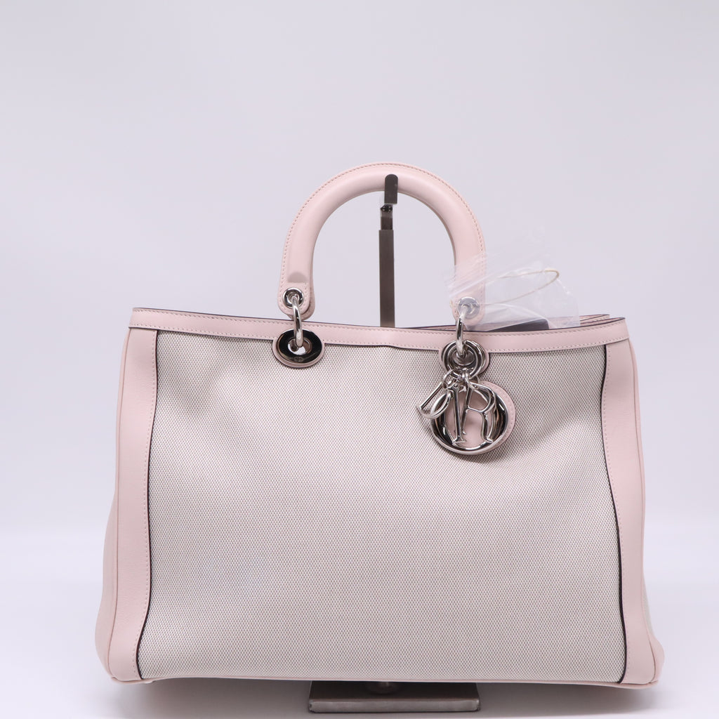 Diorissimo Tote Canvas and Leather Large Twins B22717