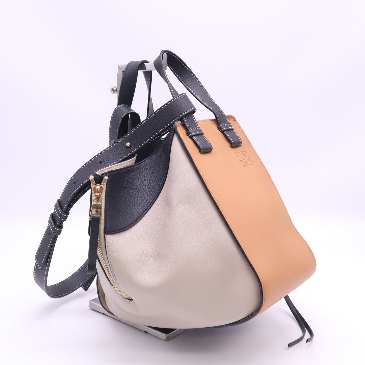 Loewe Tricolor Hammock Bag twins B24387