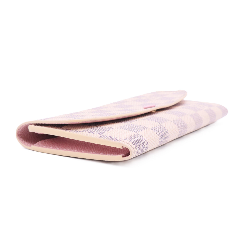 Damier Azur Pattern Coated Canvas Wallet