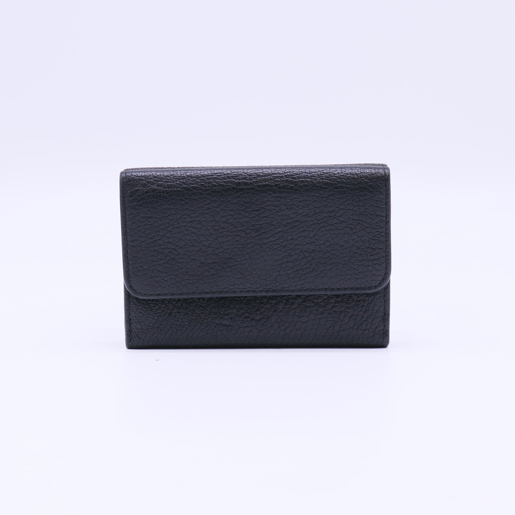 Miu Miu Madras Leather Small Trifold Wallet W22150
