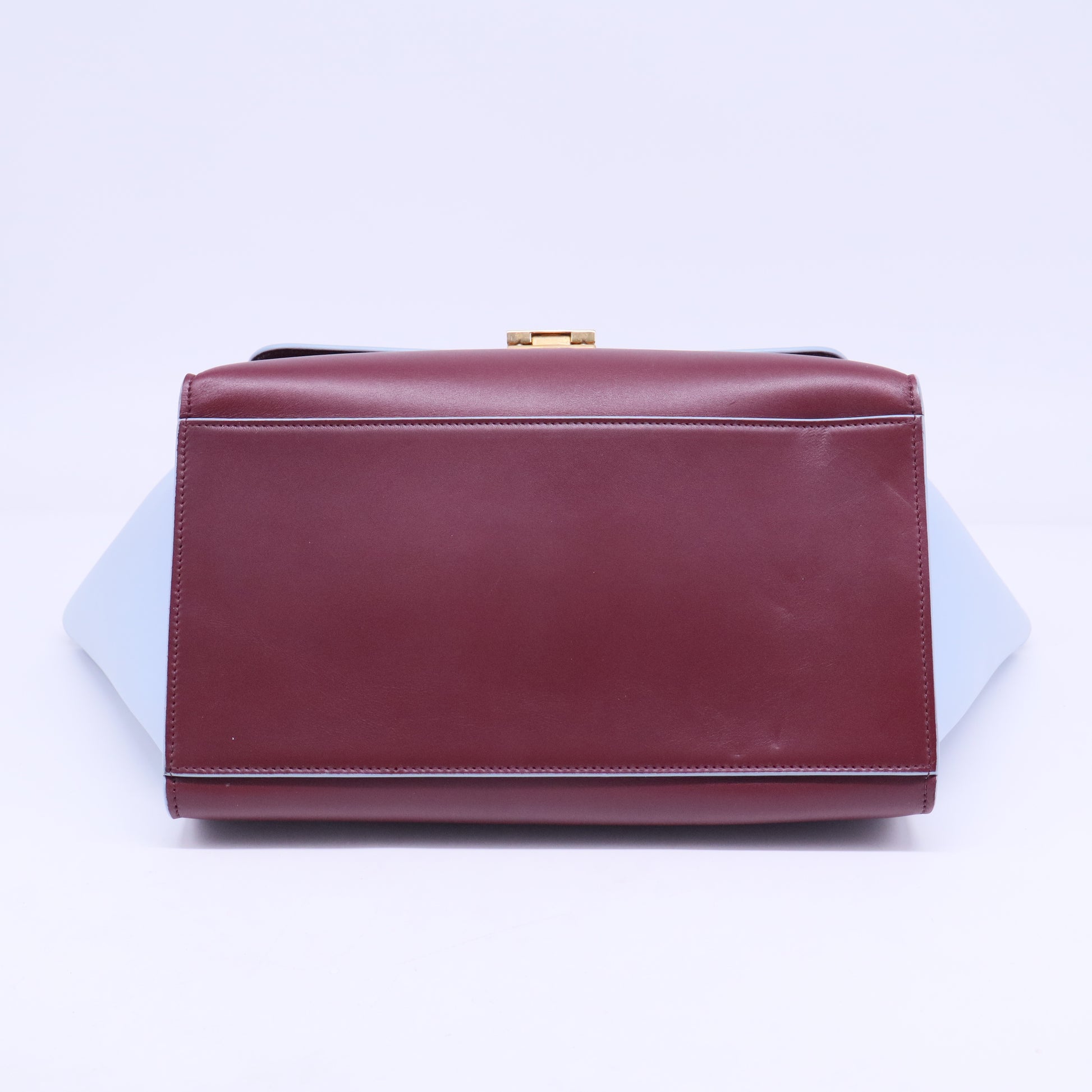 Sleek Calfskin Tri-color Small Trapeze B20435