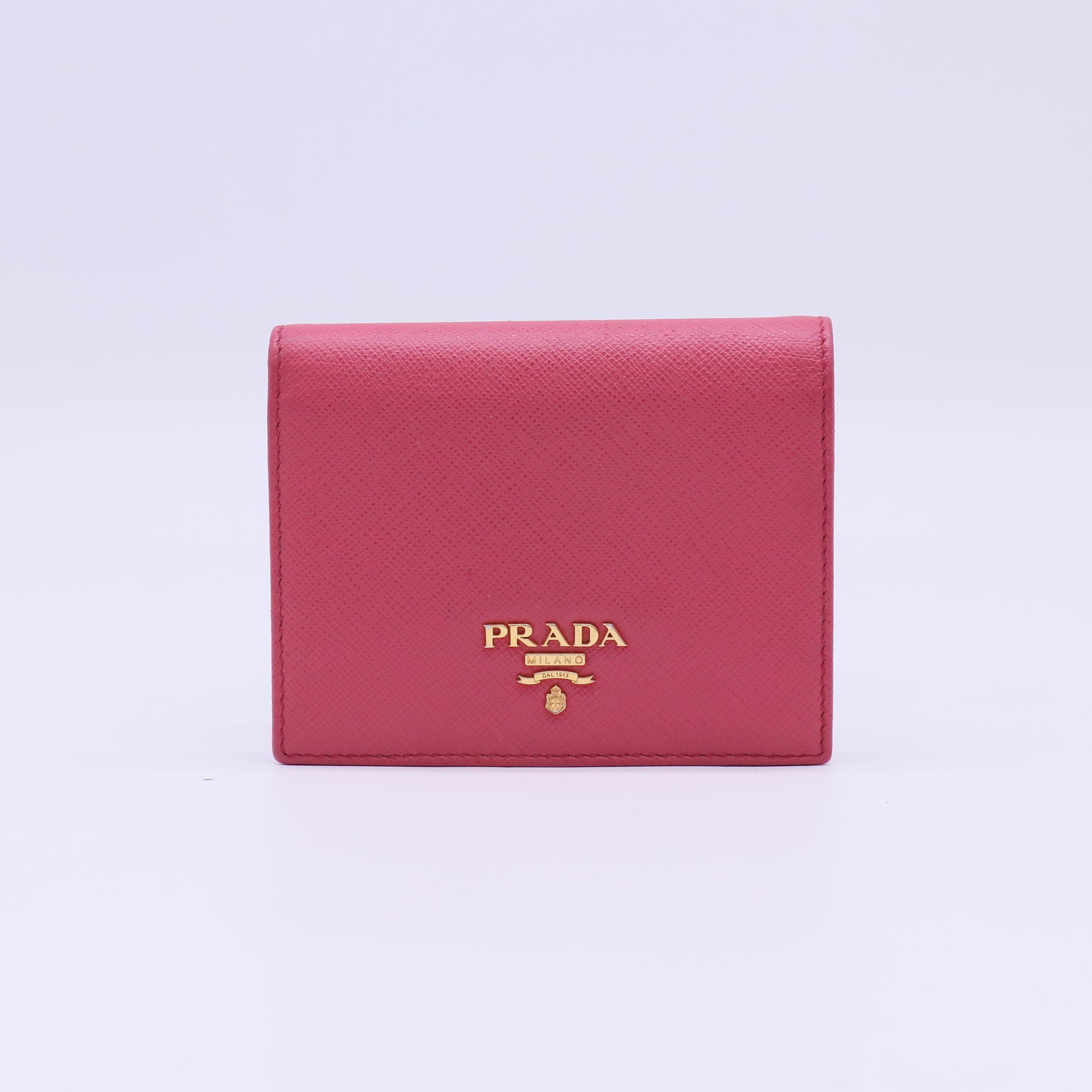 Prada Saffiano Metal Small Compact Wallet W22131